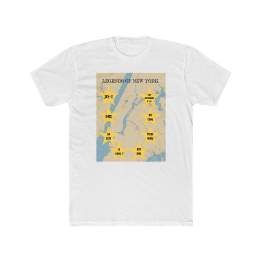Legends of New York Unisex Cotton Crew Tee - Hip Hop Icon Tribute