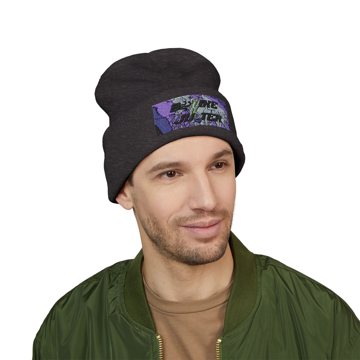 Embroidered Classic Cuffed Beanie - Cozy Streetwear Hat for All Seasons