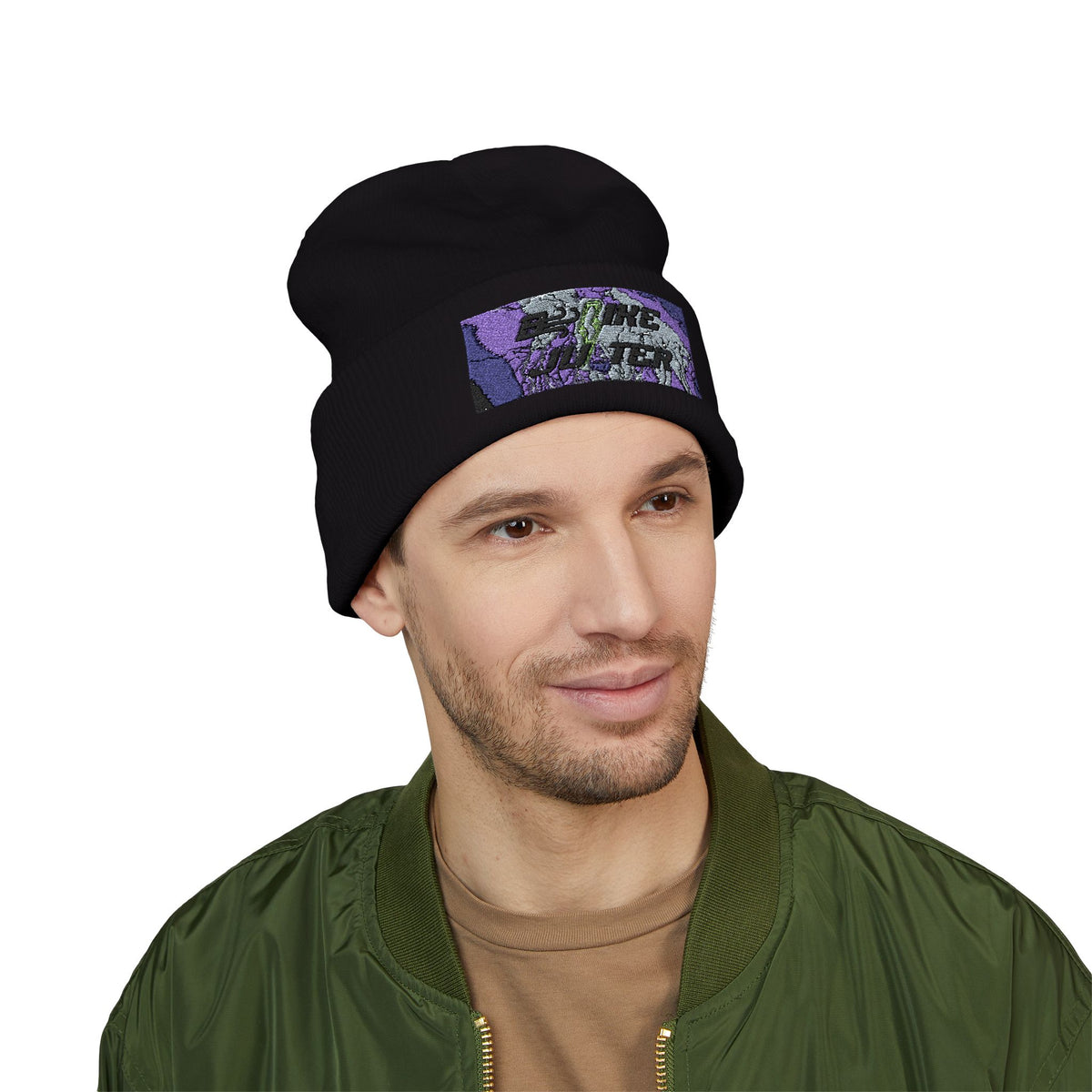 Embroidered Classic Cuffed Beanie - Cozy Streetwear Hat for All Seasons